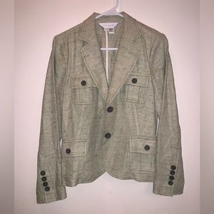 (M) UNIQUE Zara Pastel Green Textured Blazer